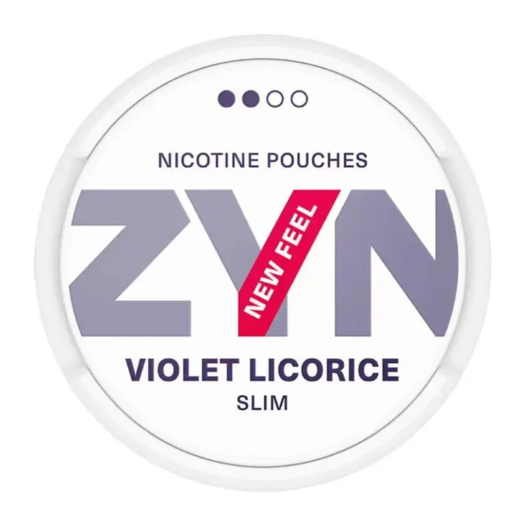 ZYN Violet Licorice - Rouleau de 10 boîtes