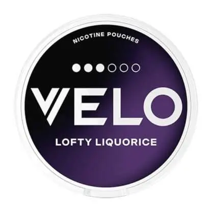 VELO Lofty Liquorice - Rouleau de 10 boîtes