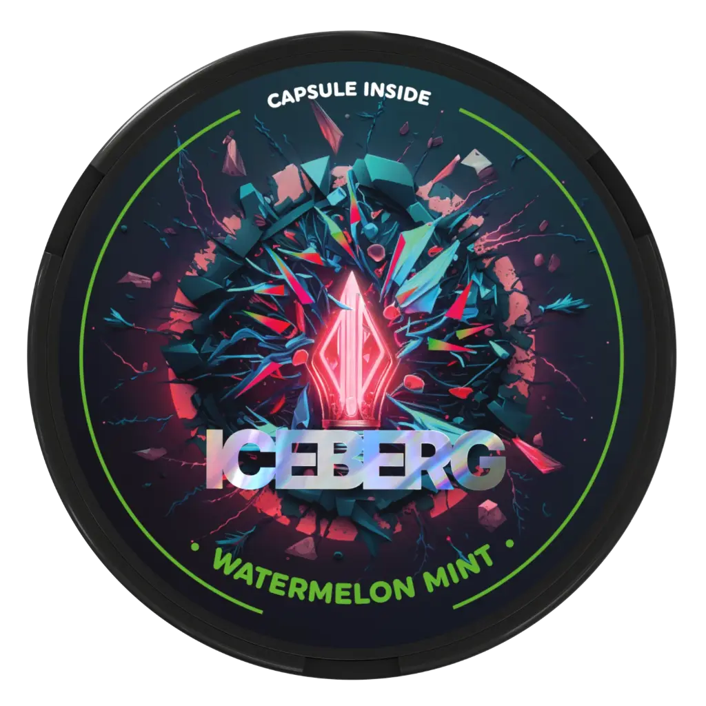 ICEBERG Watermelon Mint Gum Capsule- Rouleau de 10 boîtes 