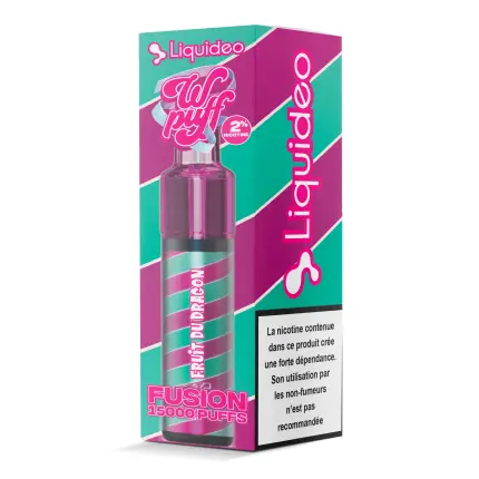 KIT Fruit du Dragon 15K - 10X Wpuff Fusion Liquideo (Taux de Nicotine : 20mg)