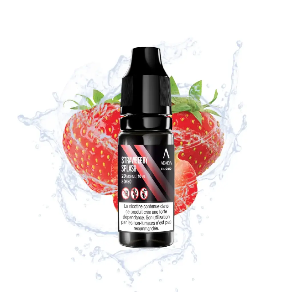 Strawberry Splash 10ml - ADALYA (Taux de nicotine : 20mg)