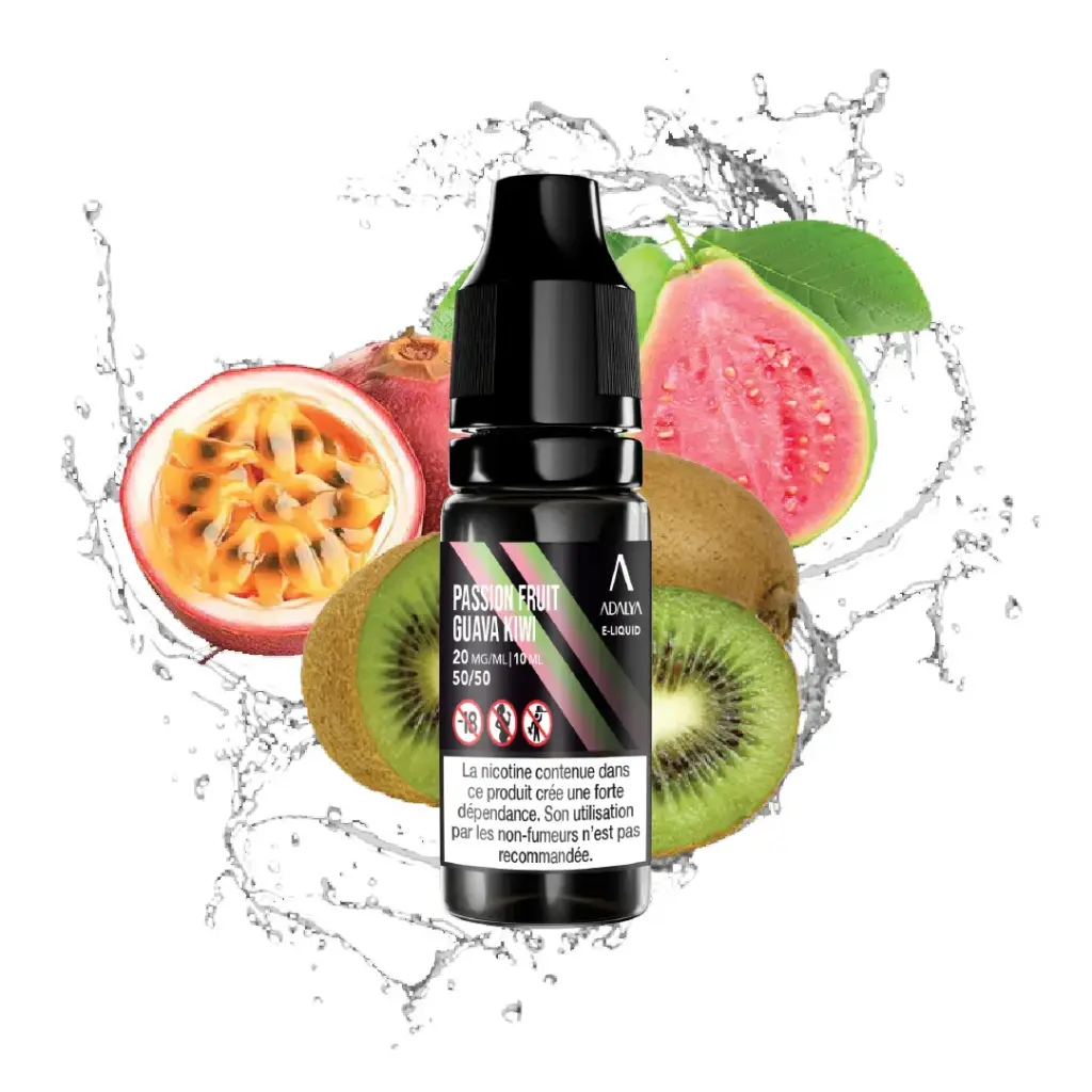 Passion Fruit Guava Kiwi 10ml - ADALYA (Taux de nicotine : 20mg)