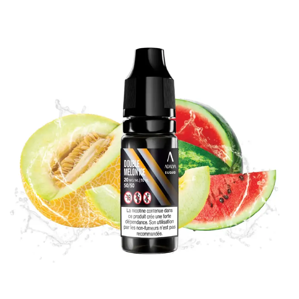 Double Melon Ice 10ml - ADALYA (Taux de nicotine : 20mg)