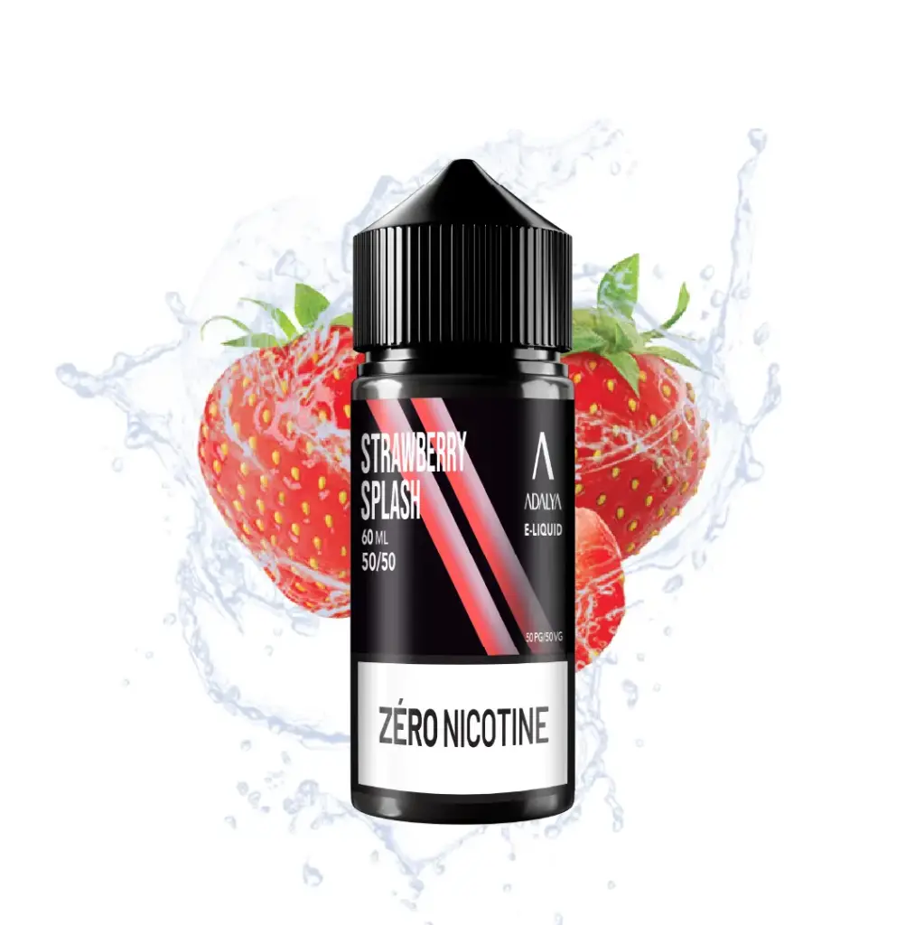 Strawberry Splash 60ml - ADALYA (Zéro Nicotine)