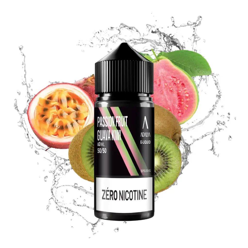 Passion Fruit Guava Kiwi 60ml - ADALYA (Zéro Nicotine)