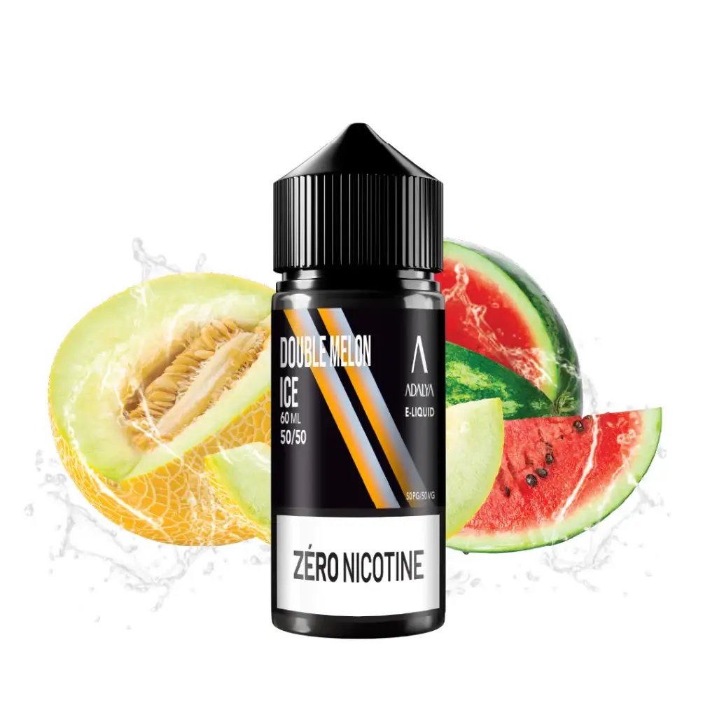 Double Melon Ice 60ml - ADALYA (Zéro Nicotine)