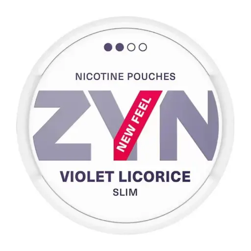 ZYN Violet Licorice - Rouleau de 10 boîtes